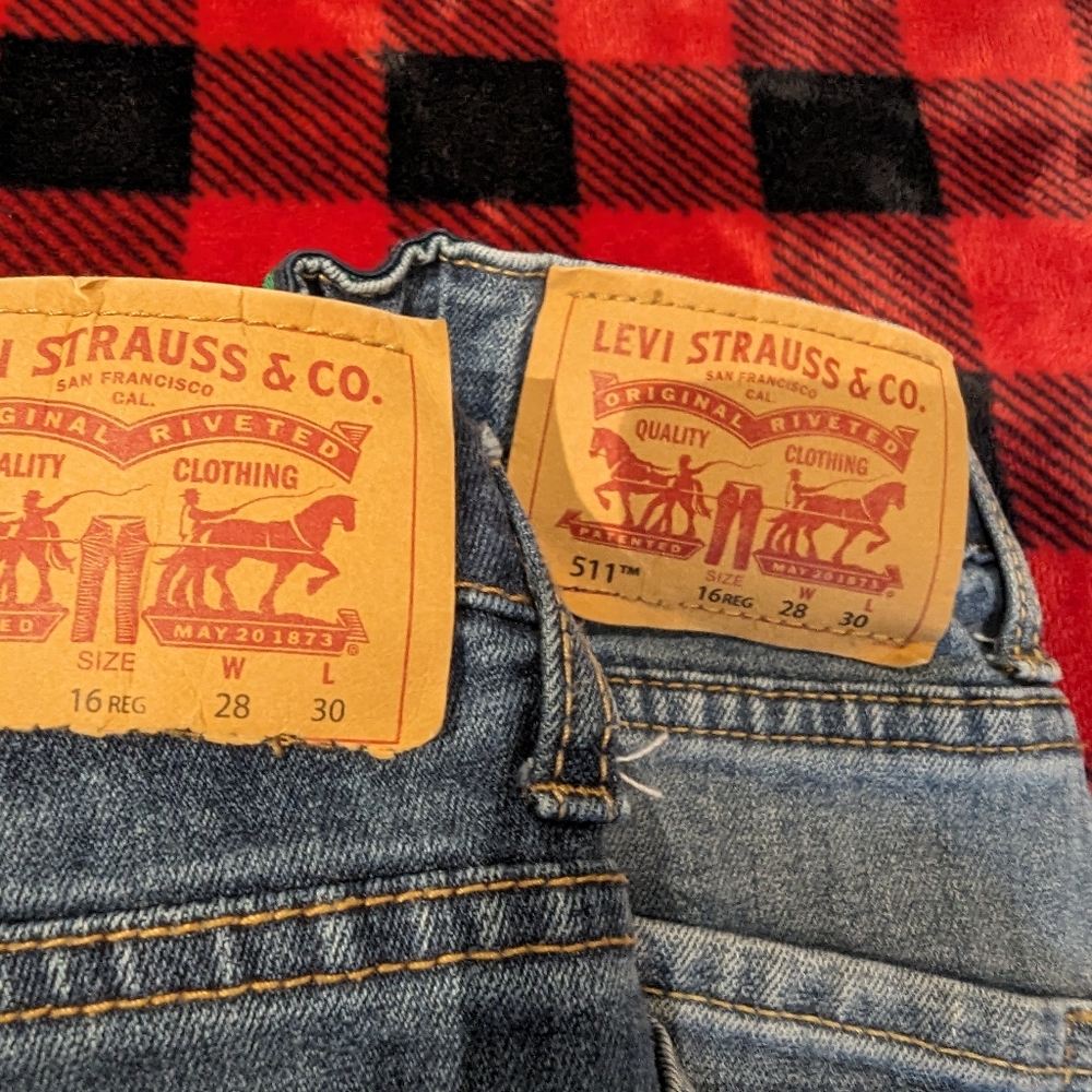 Two boys jeans